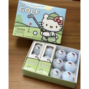 New Golf Heart Kitty Set New Golf Limited Edition Gift Perfect Cute Pattern Golf Ball Combined