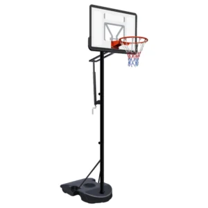 Portable Basketball Hoop for Youth Adults & Kids Adjustable Height 6.89 Ft To 10.01 Ft 34 Inch Backboard with Rebound System